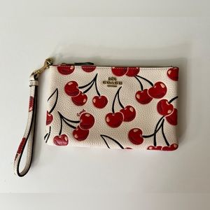 Coach Cherry Wristlet - LIKE NEW